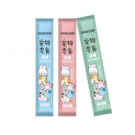 OEM ODM 15g Natural Tuna Dry Food Plant Supplier Wholesale Cat Snacks Treats Wet Pet Food